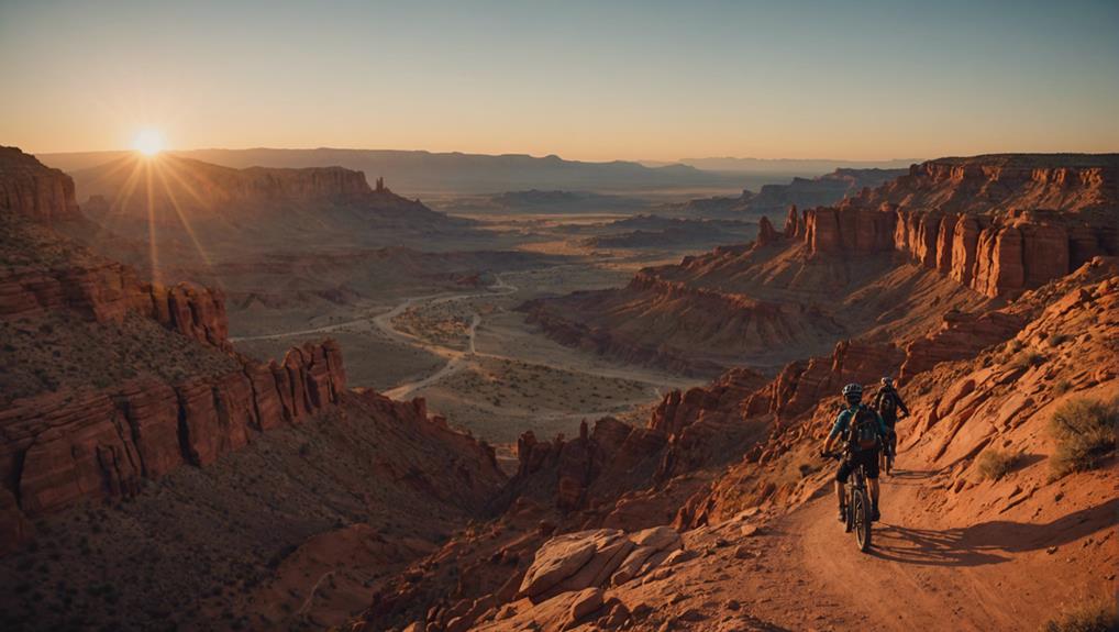 exploring canyonlands by bike