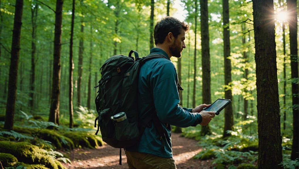 exploring with map and compass