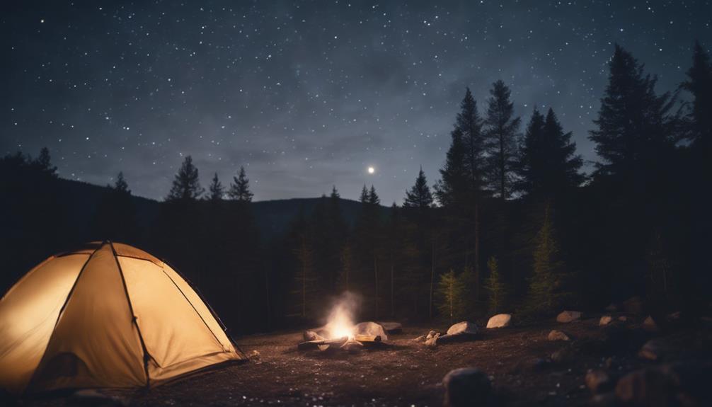 nighttime camping safety tips